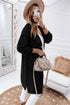 Geometric Pointelle Button Front Long Sleeve Cardigan