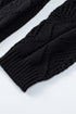 Geometric Pointelle Button Front Long Sleeve Cardigan