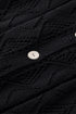 Geometric Pointelle Button Front Long Sleeve Cardigan