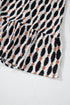 Geometric Print Collared V Neck H Line Mini Dress