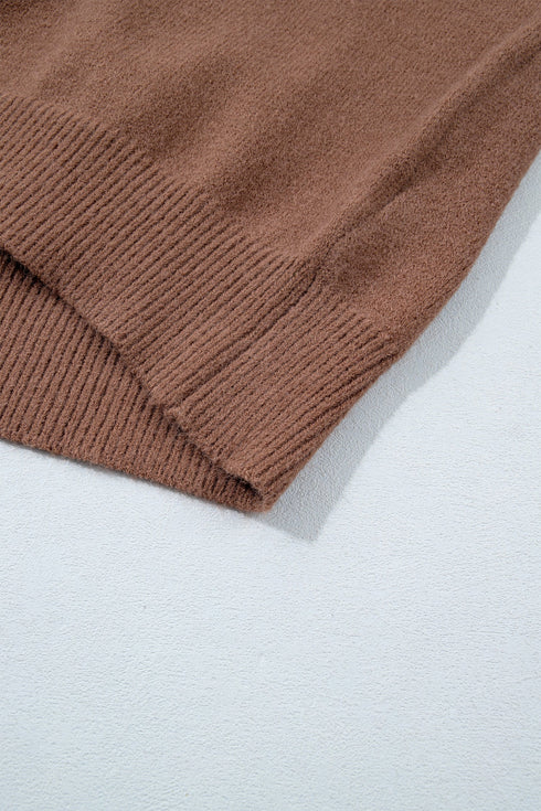 Geometric Print Drop Shoulder Alpine Inspired Pullover Sweater