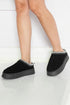 Geometric Print Panel Plush Lined Suede Texture Boots