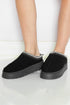 Geometric Print Panel Plush Lined Suede Texture Boots