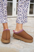 Geometric Print Panel Plush Lined Suede Texture Boots
