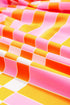 Geometric Print Smocked Tie Strap Tiered Maxi Dress