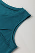Geometric Seam Detail Soft Brushed Sleeveless Top