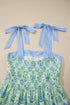 Geometric Striped Patchwork Sleeveless A Line Floral Dress