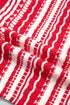Geometric Striped Pattern V Neck Button Front Cardigan