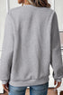 Geometric Textured Half Zip Mock Neck Sweatshirt