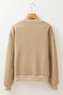Geometric Textured Pattern Baseball Collar Jacket