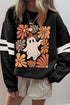 Ghost Floral And Leopard Print Pullover Sweatshirt