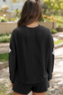 Ghost Graphic Corded Pullover And Shorts Two Piece Set