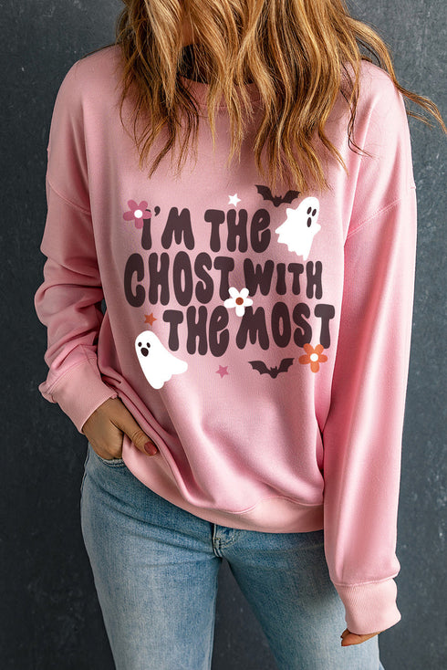Ghost With The Most Graphic Crewneck Sweatshirt