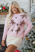 Gingerbread And Candy Cane Motif Pullover Sweater