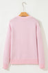 Gingerbread And Candy Cane Motif Pullover Sweater