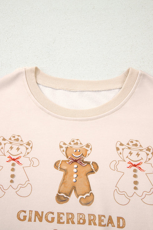 Gingerbread Bakery Graphic Pullover And Drawstring Pants Lounge Set