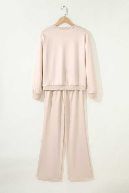 Gingerbread Bakery Graphic Pullover And Drawstring Pants Lounge Set