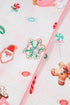 Gingerbread Candy Cane Piped Notch Collar Short Sleeve Pajama Set
