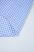 Gingham Dreams Short Puff Sleeve Collared Button Up Blouse