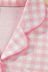 Gingham Lapel Shirt Long Sleeve Pajama Pant Set