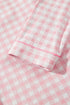 Gingham Lapel Shirt Long Sleeve Pajama Pant Set