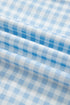 Gingham Loose Pullover Top Drawstring Shorts Lounge Set