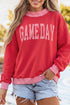 Gingham Plaid Letter Print Tunic Pullover Sweatshirt