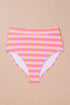 Gingham Print High Waist Two Piece Bikini Set