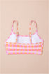 Gingham Print High Waist Two Piece Bikini Set