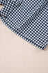 Gingham Print High Waisted Boxer Style Lounge Shorts