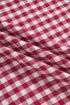 Gingham Striped Patchwork Half Zip Plaid Blouse