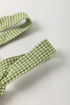 Gingham Wide Leg Loose Pocket Overall Jumpsuit