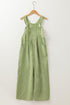 Gingham Wide Leg Loose Pocket Overall Jumpsuit