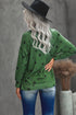 Give A Little Love Crew Neck Star Print Long Sleeve Top