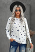 Give A Little Love Crew Neck Star Print Long Sleeve Top