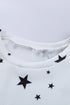 Give A Little Love Crew Neck Star Print Long Sleeve Top