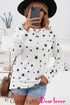 Give A Little Love Crew Neck Star Print Long Sleeve Top