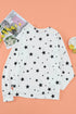 Give A Little Love Crew Neck Star Print Long Sleeve Top