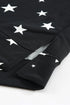 Give A Little Love Crew Neck Star Print Long Sleeve Top