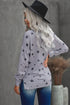 Give A Little Love Crew Neck Star Print Long Sleeve Top