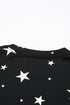 Give A Little Love Crew Neck Star Print Long Sleeve Top