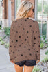 Give A Little Love Crew Neck Star Print Long Sleeve Top