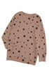 Give A Little Love Crew Neck Star Print Long Sleeve Top
