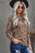Give A Little Love Crew Neck Star Print Long Sleeve Top