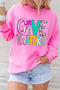 Give Thanks Graphic Crew Neck Pullover Sweatshirt