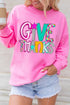 Give Thanks Graphic Crew Neck Pullover Sweatshirt