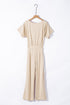 Glamorous Belted Wide Leg Silhouette Dressy Jumpsuit