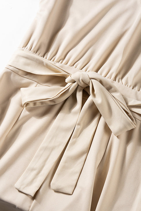 Glamorous Belted Wide Leg Silhouette Dressy Jumpsuit