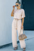 Glamorous Belted Wide Leg Silhouette Dressy Jumpsuit