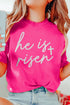 Glitter Cross Graphic Print Short Sleeve Crewneck Tee